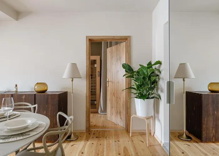公寓 New! Designer With Sauna For 4!best Location! 卡罗维发利